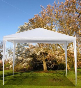 Winado 8 ft. x 8 ft. Blue Slant Leg Pop-Up Canopy & UBesGoo 10x 10 Party Tent Gazebo Canopy White Party Tent Wedding. See Pictures