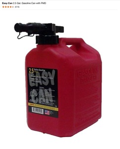 Easy Can 2.5 Gal. Gasoline Can with FMD & Press N Pour Gas Can. Various Conditons. See Pictures