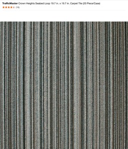 Assorted Colors of TrafficMaster 19.7 in. x 19.7 in. Carpet Tile (20 PieceCase) & Stair Treads See Pictures
