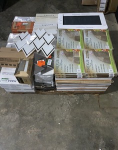 Pallet of Various Brands & Sizes of WallFloor Ceramic & Porcelain Tiles Various Conditions. See Pictures