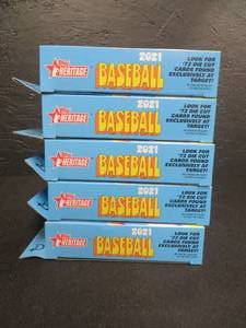 lot 66 image: LOT OF 5 NEW BOXES OF TOPPS 2021 BASEBALL CARDS