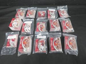 lot 98 image: 15 DECKS OF COLLECTABLE FOOTBALL AND BASKETBALL CARDS