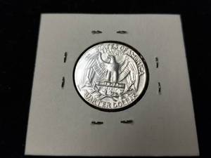 1962 WASHINGTON QUARTER BU