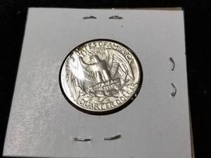 1964-D WASHINGTON SILVER QUARTER BU