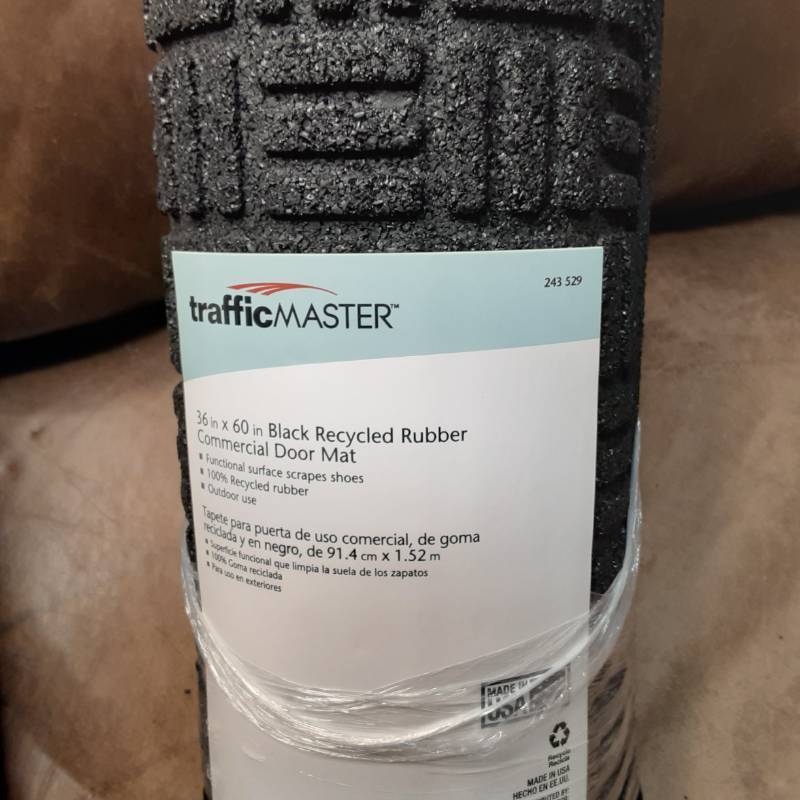 lot 12 image: Traffic Master 30 X 60 Commercial Recycled Rubber Door Mat