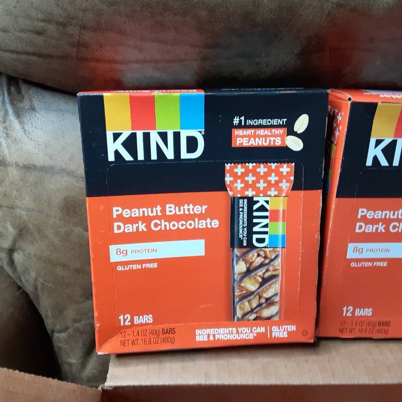 lot 16 image: Kind Peanut Butter Dark Chocolate Bars See Photos