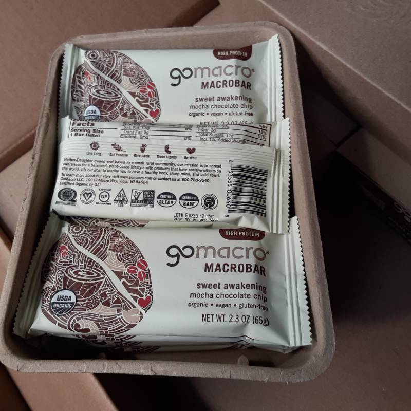 lot 30 image: Case of GoMarco Mocha Protein Bars (144Case)