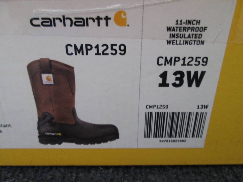 lot 129 image: Carhartt Mens 11 Steel Toe Water...