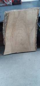 lot 22 image: Wood Slab 35.5 X 30.25 X 2.5...