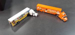 lot 45 image: (2) Toy Semi- Trucks Home Depot #2...