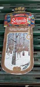lot 54 image: Cardboard Schmidt Beer 17 x 8...