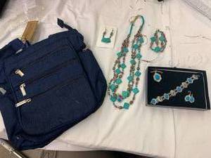 New Costume Jewelry Lot and Purse