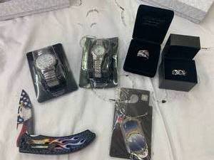 New Costume Jewelry Lot  Watches and Knife