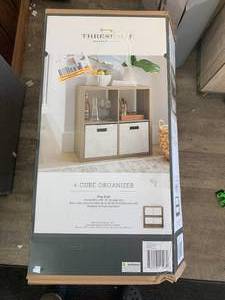 NEW 13 4-Cube Organizer Shelf - Threshold Grey Finish