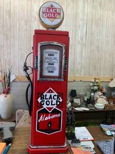 Wooden Gas Pump Cabinet with Shelves Inside
