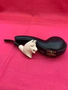 VINTAGE MEERSCHAUM ESTATE TOBACCO SMOKING PIPE AND CASE