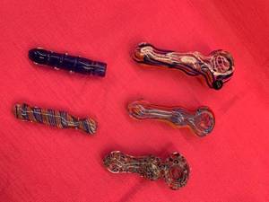Glass Pipe Lot for Tobacco Use Only New
