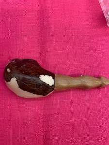 Tagua Nut Pipe For Tobacco Use Only - 100% Hand Crafted - One of a Kind