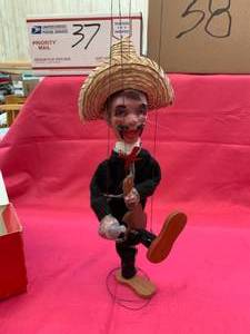 Authentic Hand Made Vintage Marionette Doll