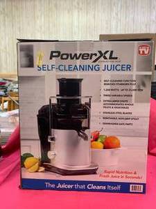 NEW PowerXL Self Cleaning Juicer - Silver