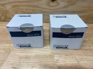 lot 81 image: KOHLER Lot of 2- K-444-CP Memoirs (R) multifunction shower heads with Classic design in Polished Chrome