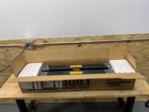 lot 31 image: TOUGHBUILT Lot of 2-  42.4 in. W Adjustable Height (25-32 in.) Steel Sawhorses  1300 lb. Capacity