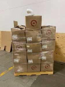 lot 93 image: GRAINGER APPROVED Lot of 25 Cases of-  90° Elbow Schedule 40, 3 in x 3 in Pipe Size, Female Socket x Female Socket, White (25 per case)