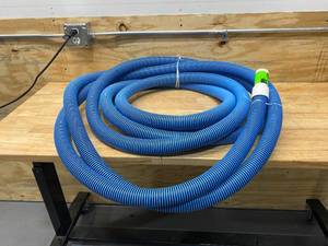 lot 117 image: HDX Spiral-Wound 35 ft. x 1 12 in. Diameter Swimming Pool Vacuum Hose for In-Ground and Above-Ground Pools