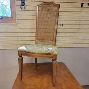 lot 38 image: Vintage Cane Backed Dinning Room Chair
