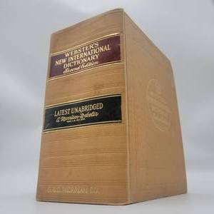 lot 31 image: Rare Vintage Websters New International Unabridged Dictionary-Second Edition