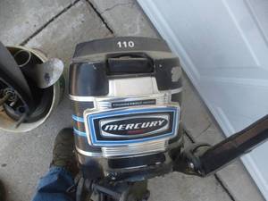 lot 54 image: Mercury 110 Thunder volt 9.8 Hp Outboard