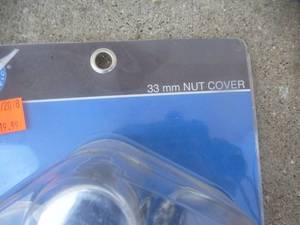 lot 58 image: Chrome 33mm Nut Covers