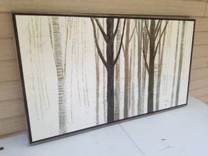 lot 83 image: Tree Silhouttes Framed Wall Decor