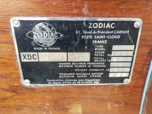 lot 2 image: Vintage 1973 Zodiac Type 1149 12 Foot Inflatable Boat