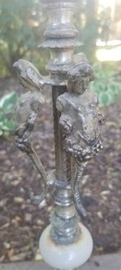 lot 21 image: Stunning Antique Mermaid Floor Lamp