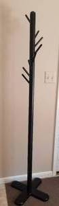 lot 134 image: Black Hall Tree Coat Rack
