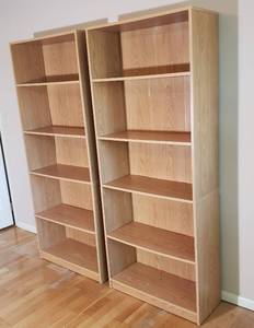 lot 60 image: Blond office Shelving Set