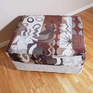 lot 12 image: Bohemian Upholstered Ottoman