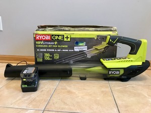 Ryobi - 18V Cordless Jet Fan Blower w Battery  Charger