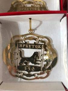 6 NIB Metal Russian Ornaments