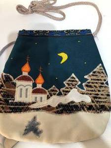 Set of 3 Russian Fabric Purses