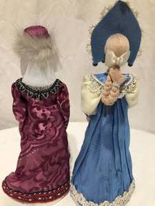 2 Standing Porcelain Russian Figurines