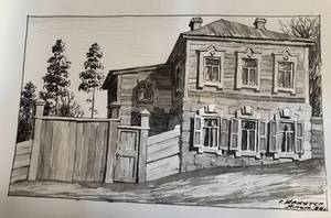 10 Signed BlackWhite Paintings from Russia