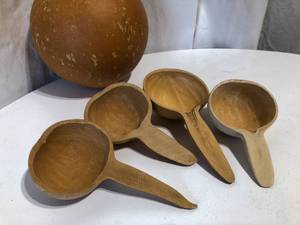 African Gourd and Gourd Spoons