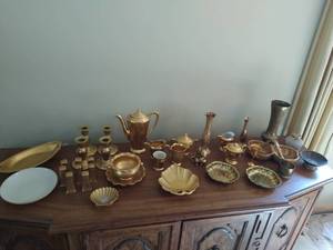 Gold Toned China by Pickard and other