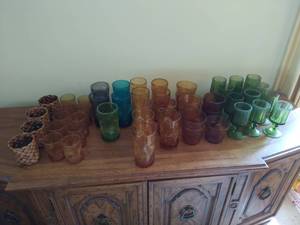 Vintage Colored Glassware
