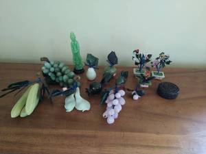 Vintage Fruit and Jade Tree Dcor