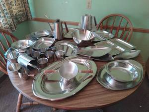 Huge Collection of Vintage Metal Kitchenware