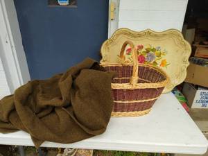 Basket, Tray, & Blanket