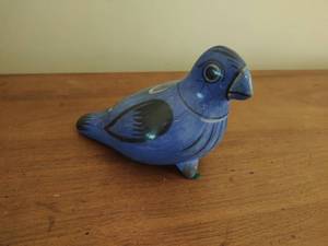 Hand Painted Mexican Pottery Bird